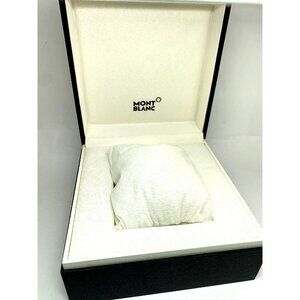 Montblanc Watch Box Presentation Black White Cardboard Display Gift Empty
